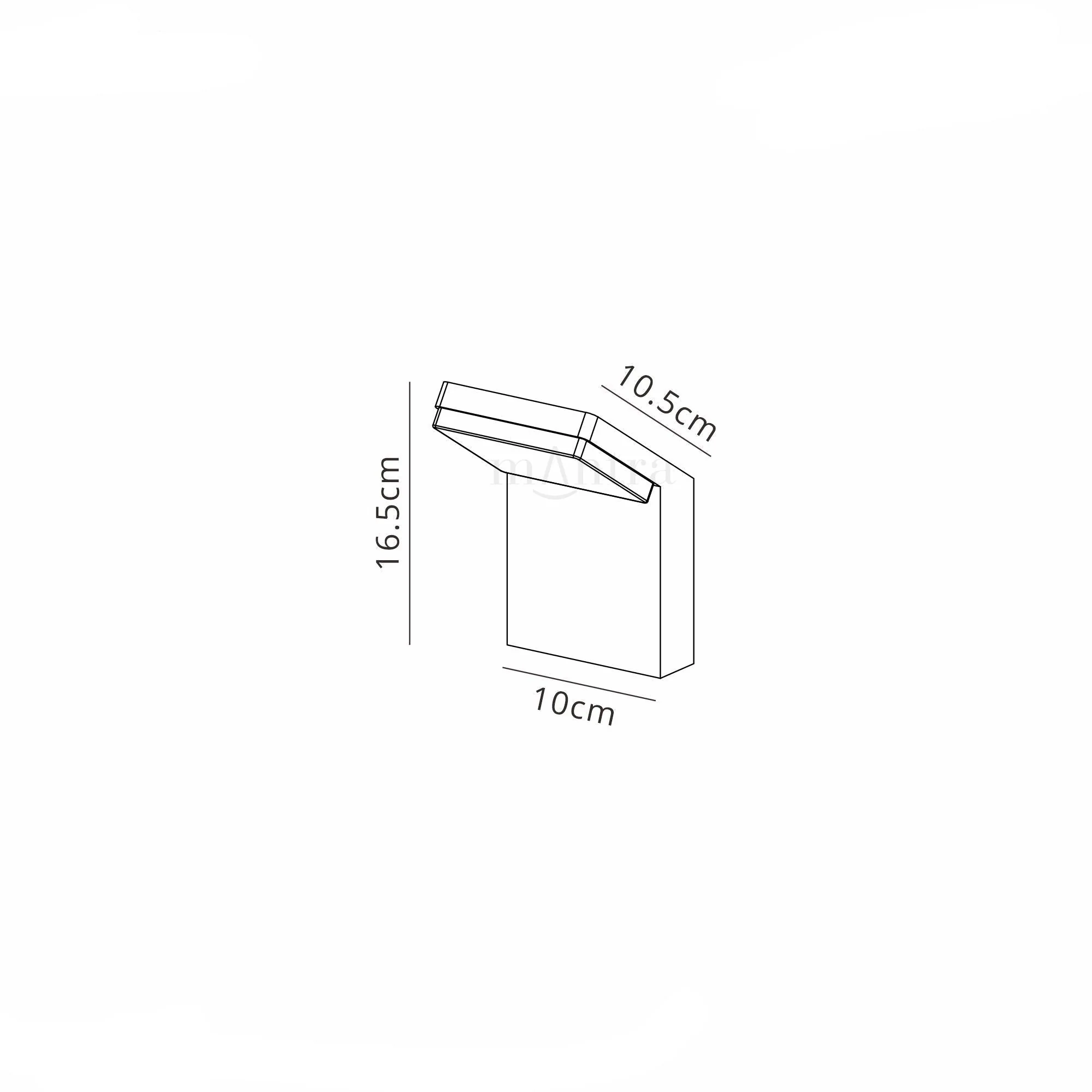 Alpine Wall Lamp, 6W LED, 3000K, 510lm, IP65, Anthracite, White 3yrs Warranty - Image 8