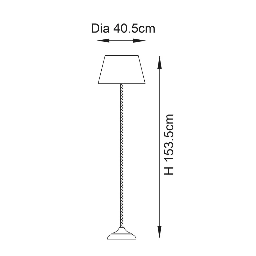 Altair & Chatsworth Floor Lamp - Polished Nickel Finish E27 - Image 10