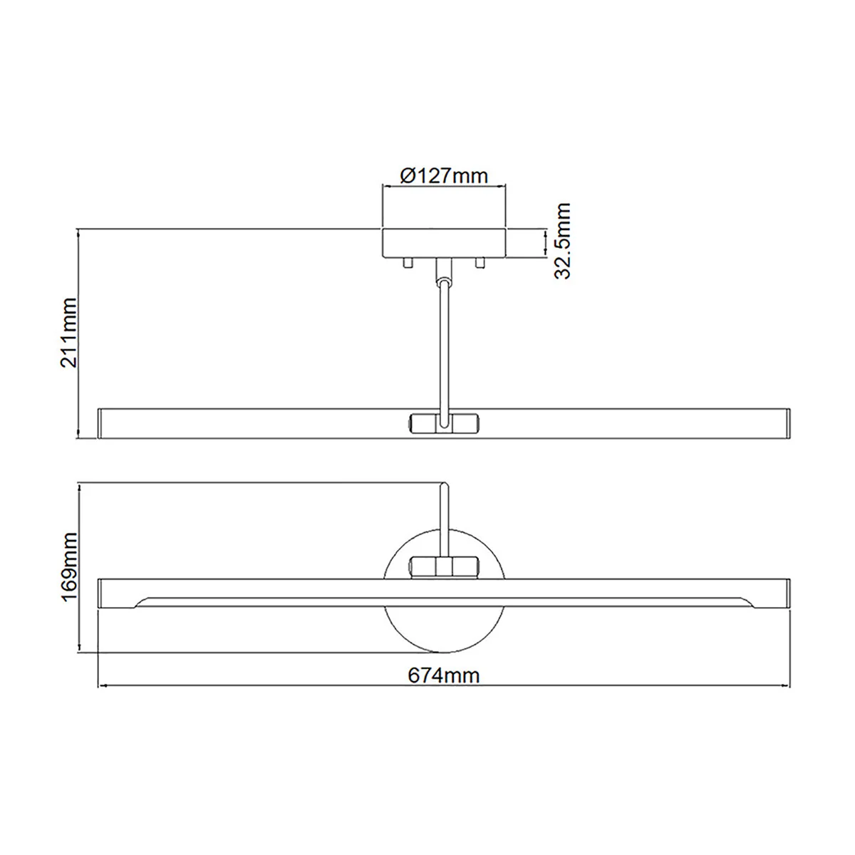 Alton 1 Light Small/Large LED Picture Light - In Various Finishes Integrated LED - Image 43