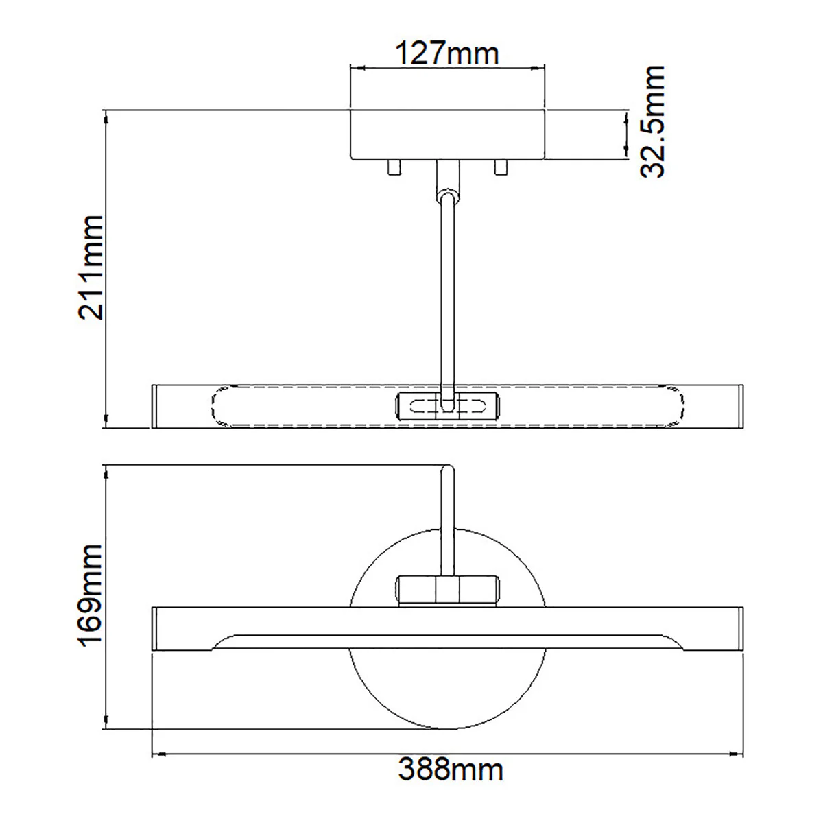 Alton 1 Light Small/Large LED Picture Light - In Various Finishes Integrated LED - Image 6