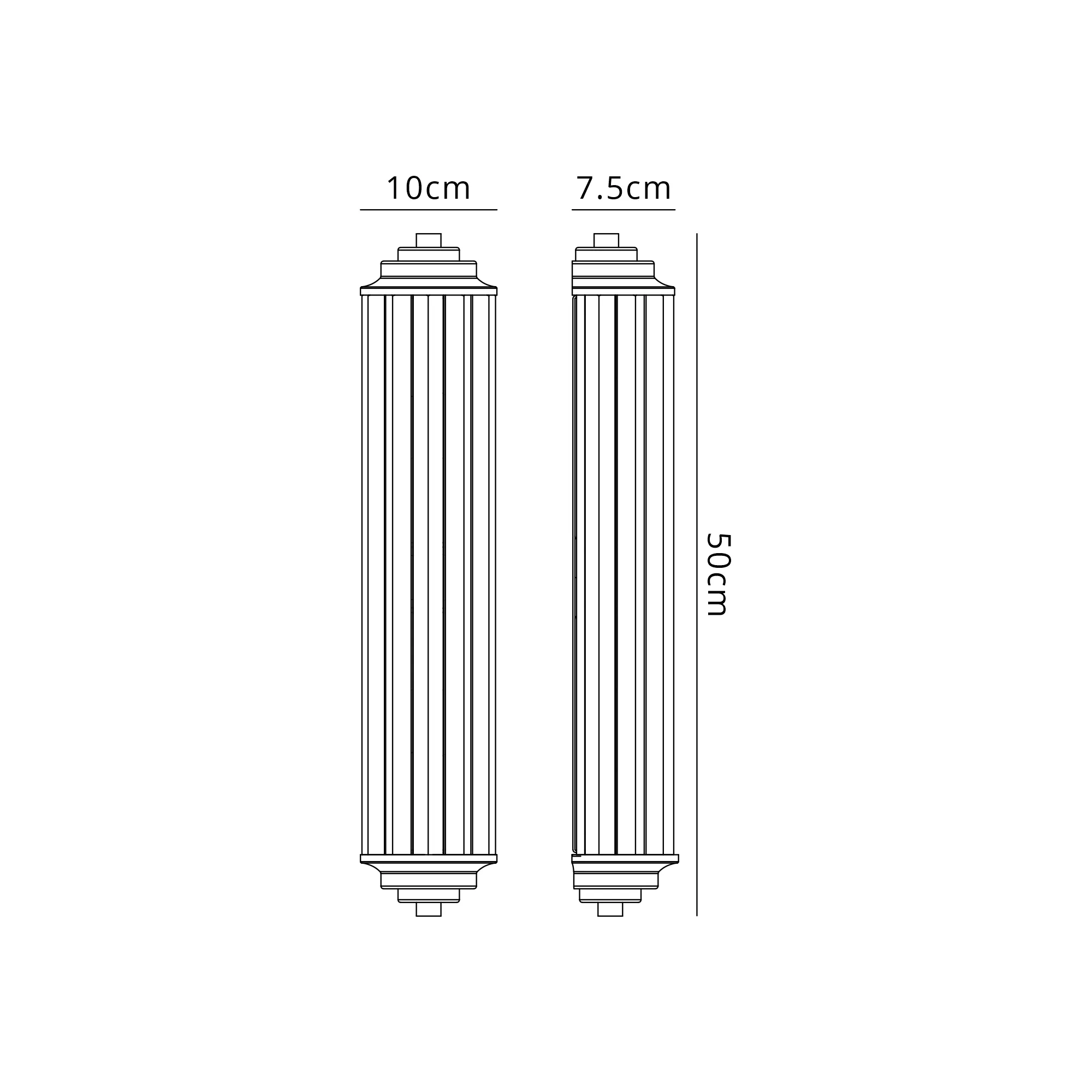 Alura 2 Light Crystal Wall, E14, IP44, Various Colours - Image 4