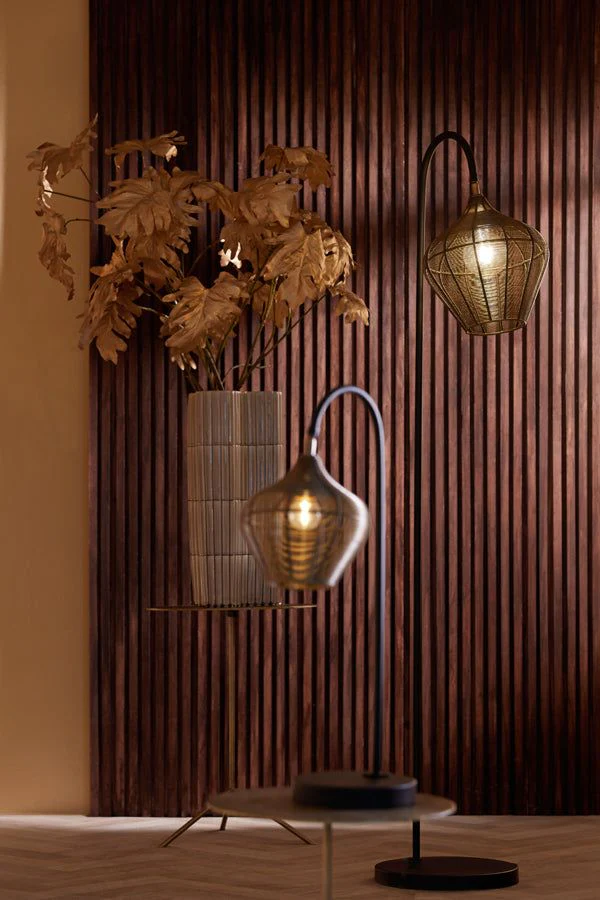 Alvaro Floor Lamp - Matt Black/Antique Bronze & Matt Black Finish - Image 14