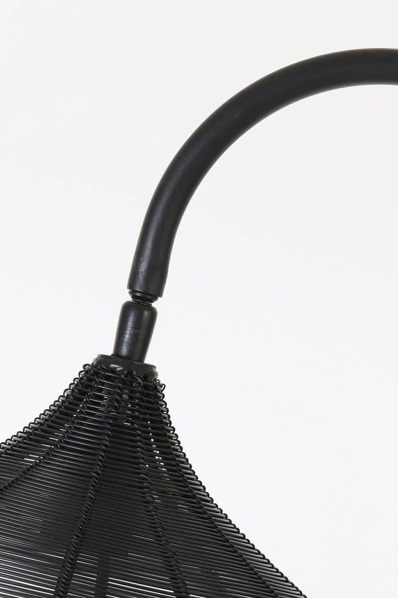 Alvaro Floor Lamp - Matt Black/Antique Bronze & Matt Black Finish - Image 5