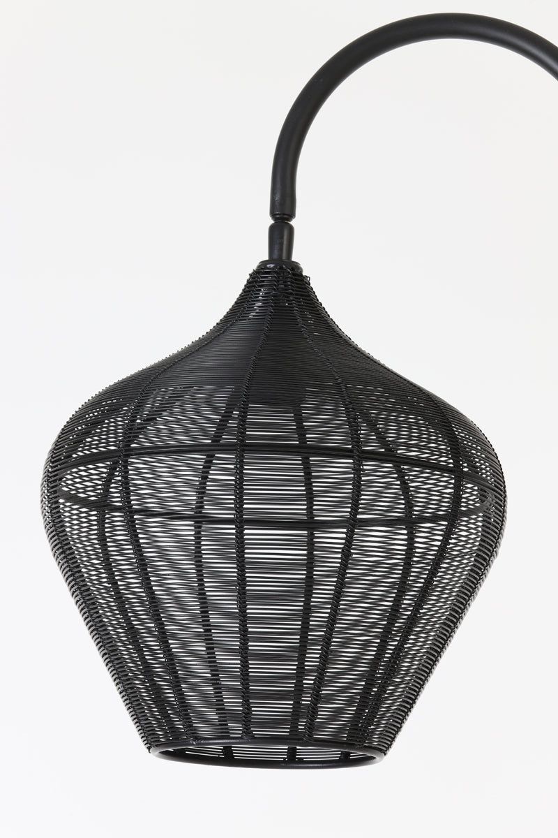 Alvaro Floor Lamp - Matt Black/Antique Bronze & Matt Black Finish - Image 6