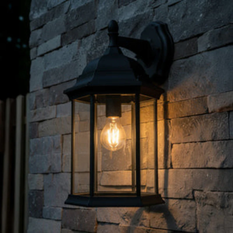 Alvin 6 Panel Lantern- Antique Bronze/ Black Finish - Image 4