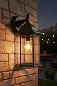 Alvin 6 Panel Lantern- Antique Bronze/ Black Finish - Image 9