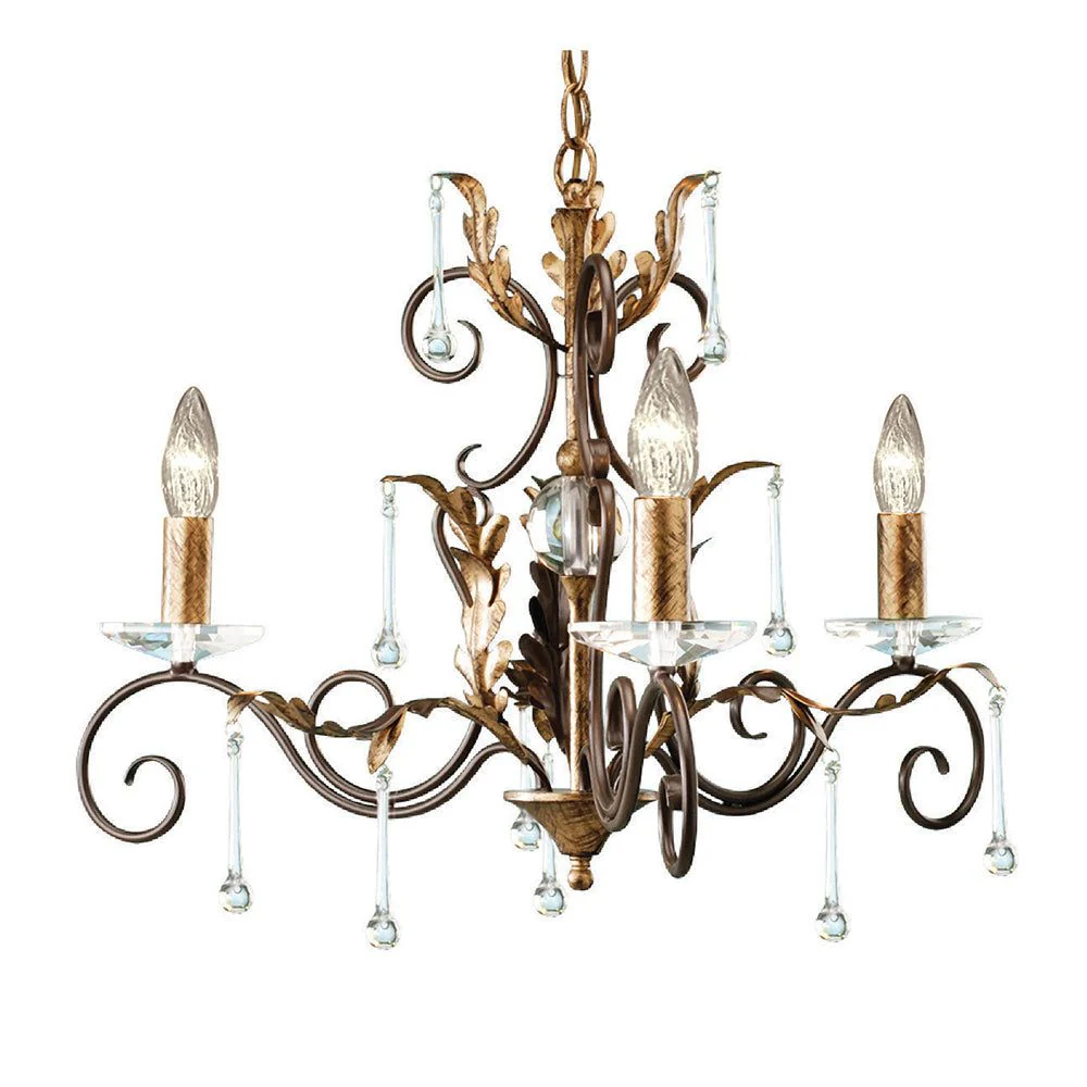 Amarilli 3/5/10Lt Centre Ceiling Light - Black & Silver/Bronze & Gold Finish - Image 2