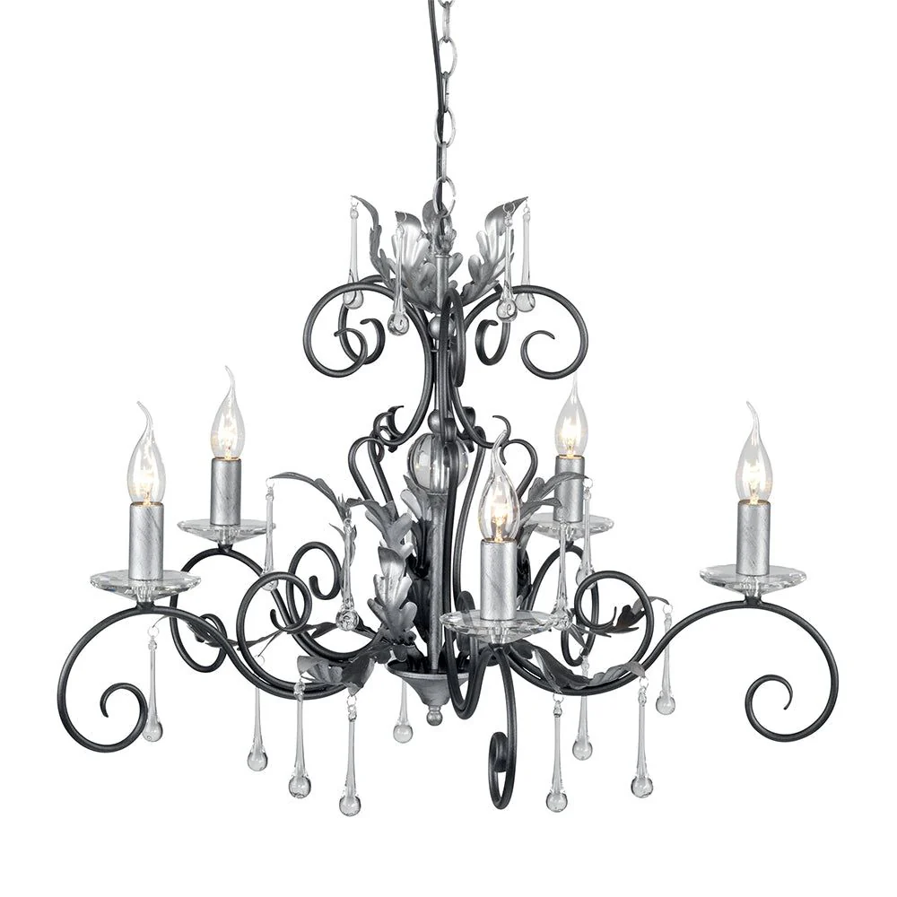 Amarilli 3/5/10Lt Centre Ceiling Light - Black & Silver/Bronze & Gold Finish - Image 3