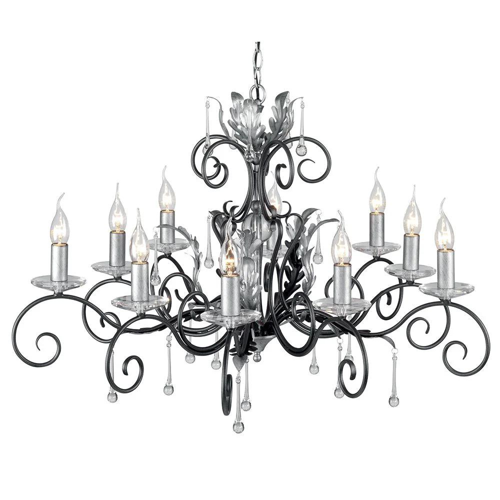 Amarilli 3/5/10Lt Centre Ceiling Light - Black & Silver/Bronze & Gold Finish - Image 5