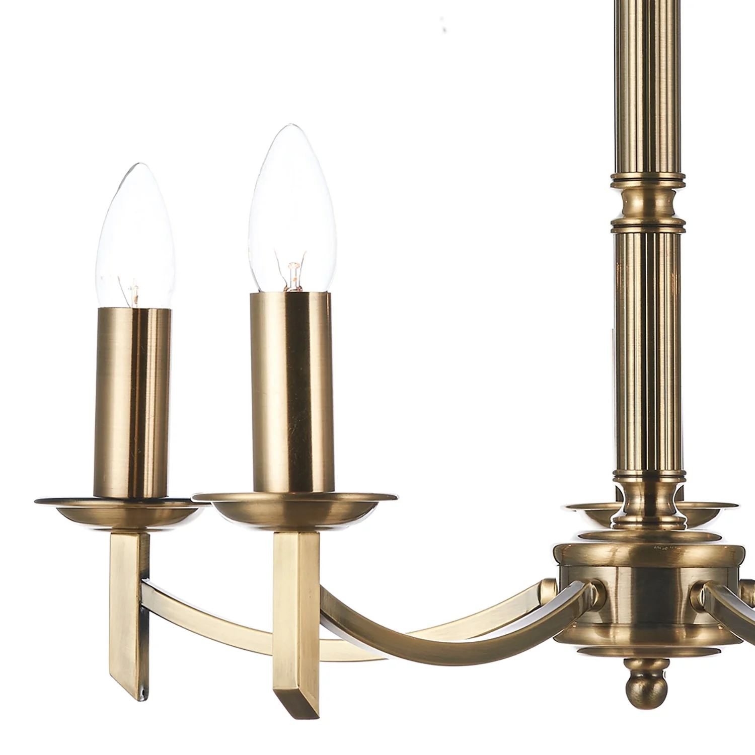 Ambassador 5/8Lt Light Fitting Dual Mount - Antique Brass/Satin Chrome Finish - Image 11
