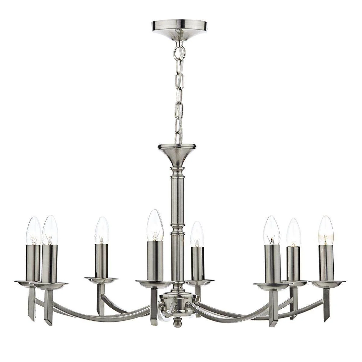 Ambassador 5/8Lt Light Fitting Dual Mount - Antique Brass/Satin Chrome Finish - Image 4