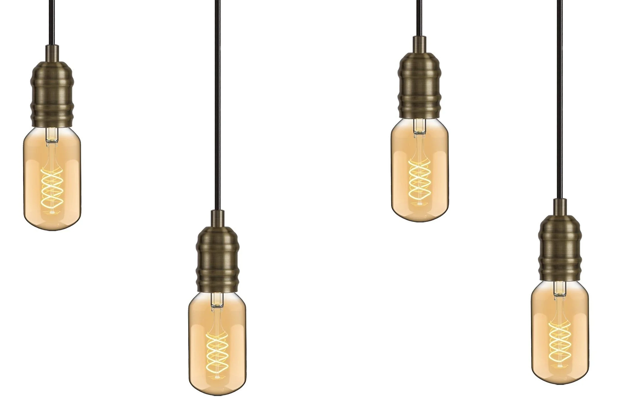Ambover Kitchen Table/Island Ceiling Light, 3/4/6Lt x E27, Medium Oak & Antique Brass, IP20 - Image 5