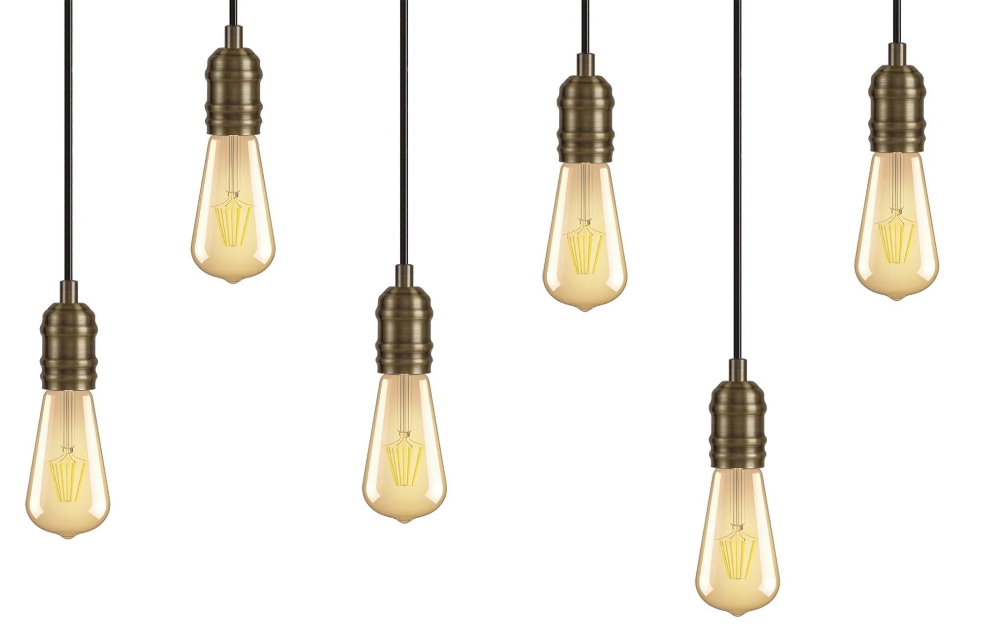 Ambover Kitchen Table/Island Ceiling Light, 3/4/6Lt x E27, Medium Oak & Antique Brass, IP20 - Image 8