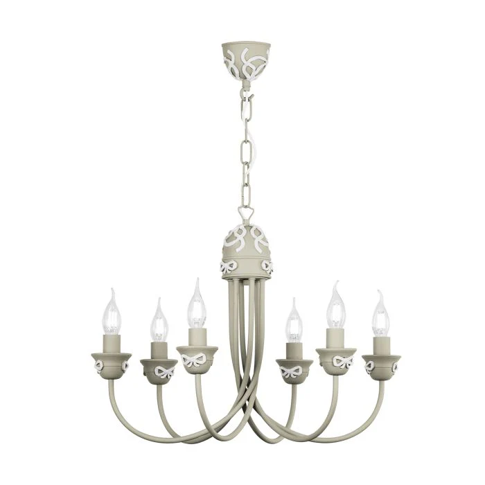 Amelie 6 Light Armed Pendant  Fitting Only- Various Finishes - Image 10