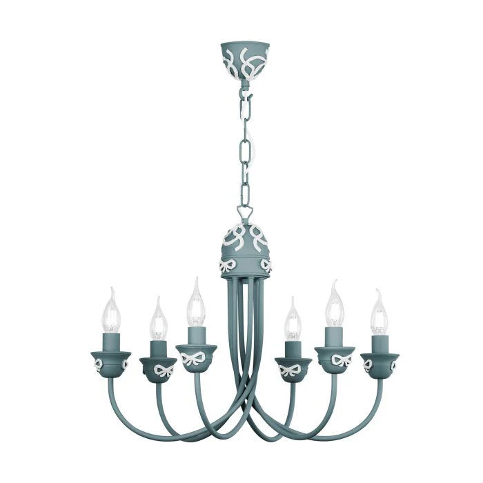 Amelie 6 Light Armed Pendant  Fitting Only- Various Finishes - Image 11