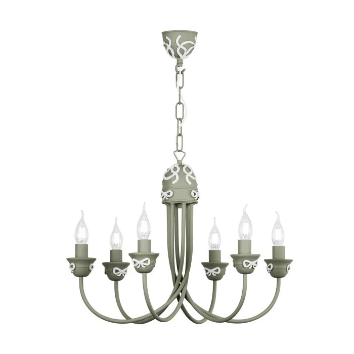 Amelie 6 Light Armed Pendant  Fitting Only- Various Finishes - Image 12
