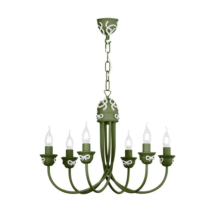 Amelie 6 Light Armed Pendant  Fitting Only- Various Finishes - Image 19