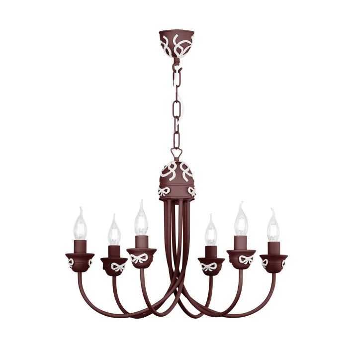 Amelie 6 Light Armed Pendant  Fitting Only- Various Finishes - Image 23