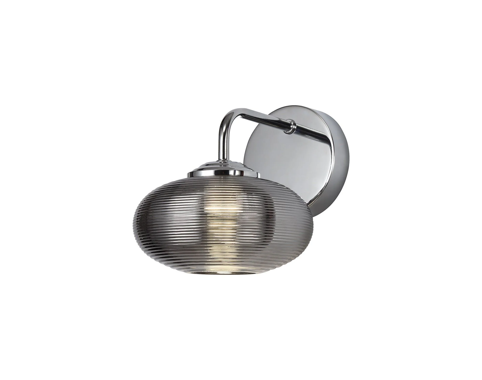Rafina Wall Lamp Switched, 1 x 8W LED, 4000K, Champagne & Polished Chrome/Copper & Polished Chrome/Smoked & Polished Chrome, 3yrs Warranty IP20 - Image 7