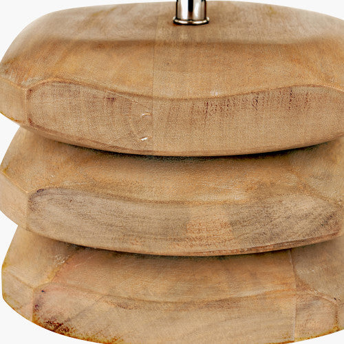 Amir Natural Mango Wood 3 Pebble Table Lamp - Image 2