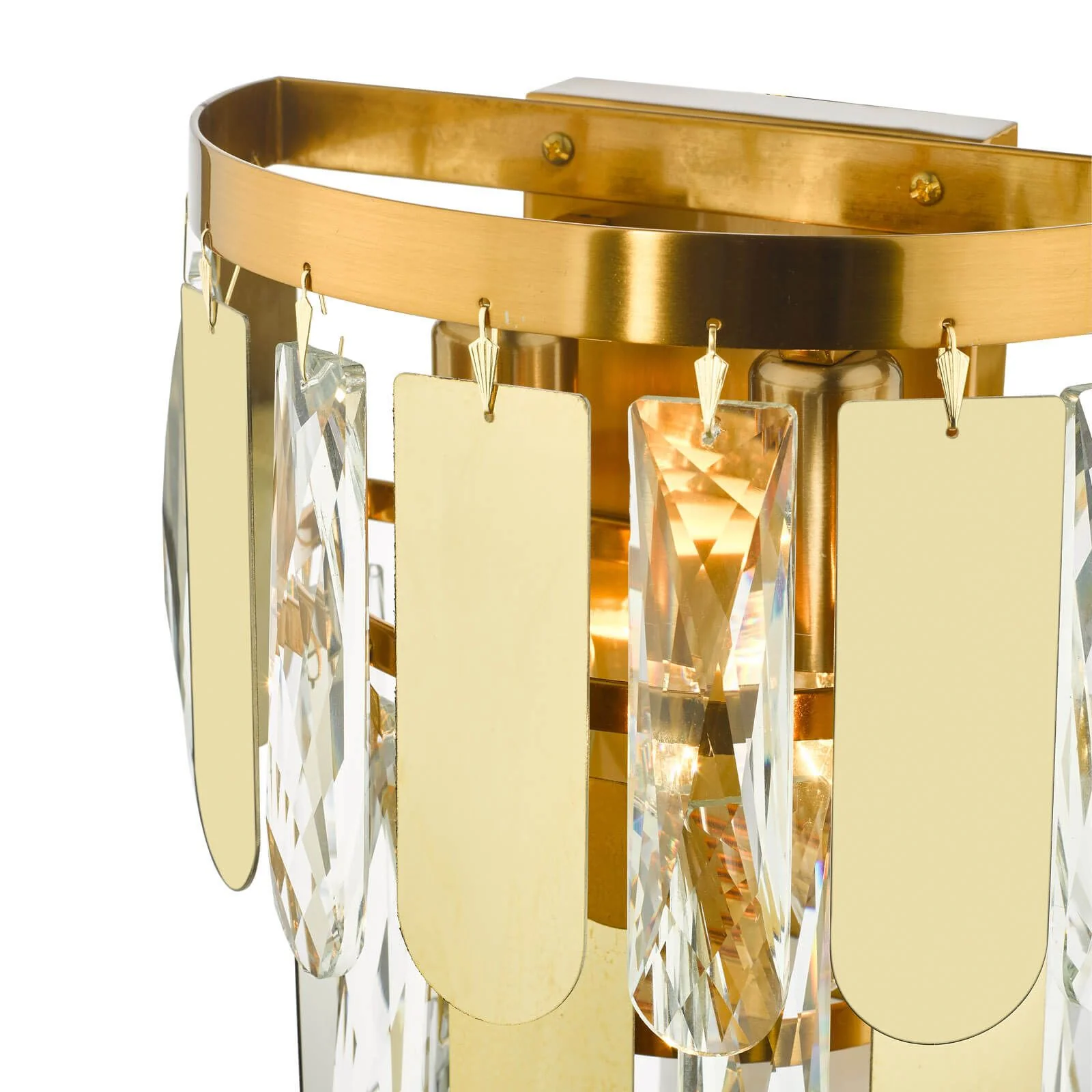Amira 2 Light Wall Light Polished Gold Crystal - Image 5