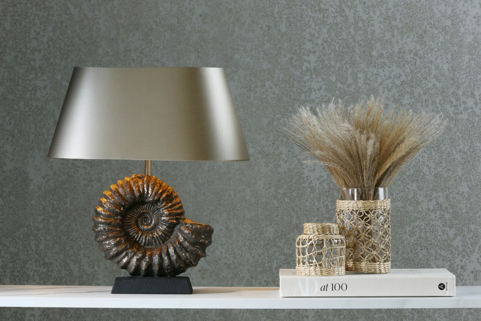 Ammonite Table Lamp In Bronze, Sold Base Only E27 - Image 5