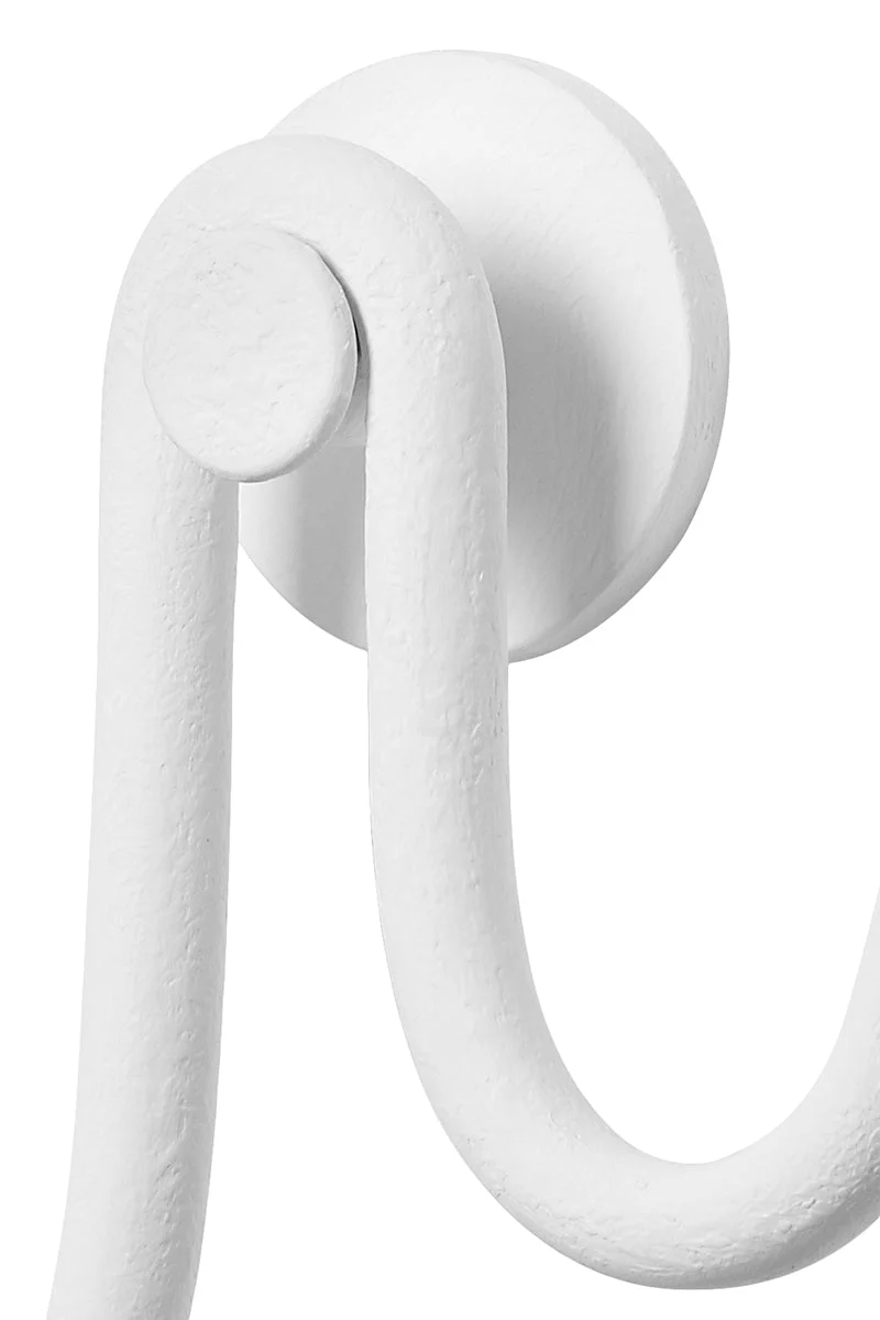 Anastasia 1Lt Wall Sconce - White Gesso - Image 2
