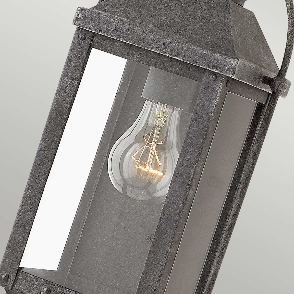 Anchorage 1/2Lt Wall Lantern - Aged Zinc E27 IP44 - Image 5