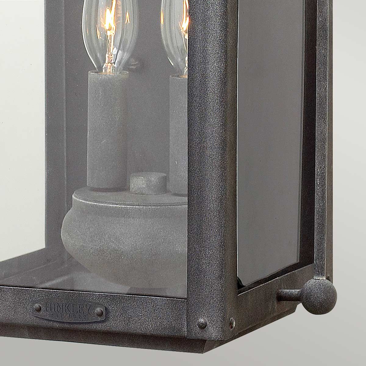 Anchorage 1/2Lt Wall Lantern - Aged Zinc E27 IP44 - Image 8