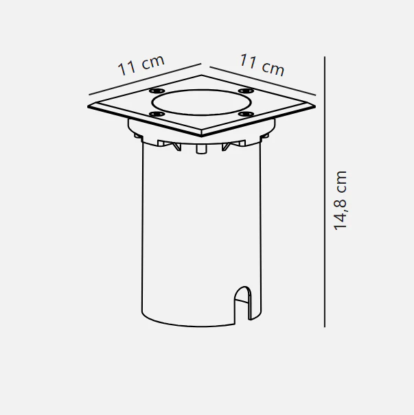 Andor Recessed light- Stainless steel - Image 2