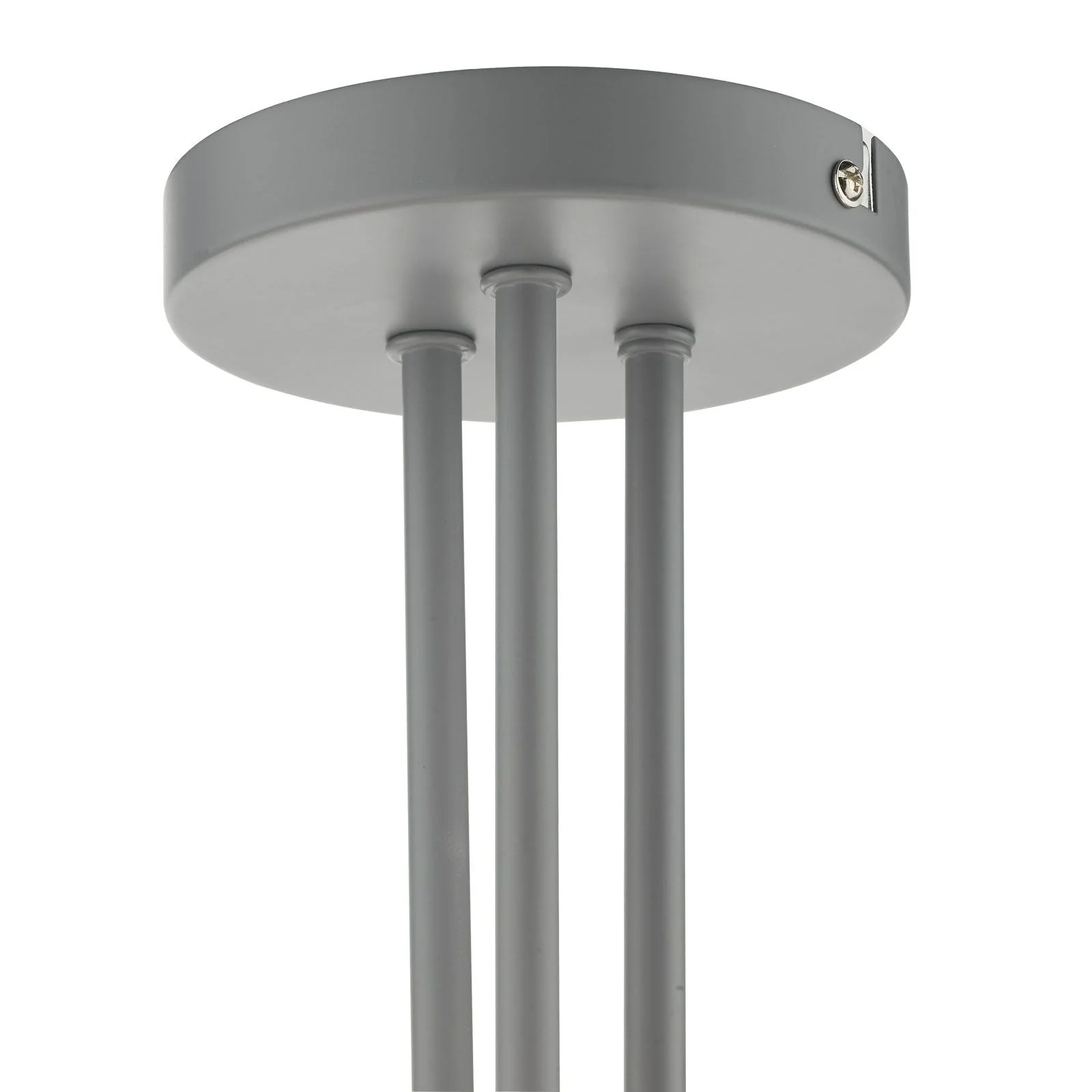 Andre 3 Light Semi Flush Grey Opal Glass - Image 3
