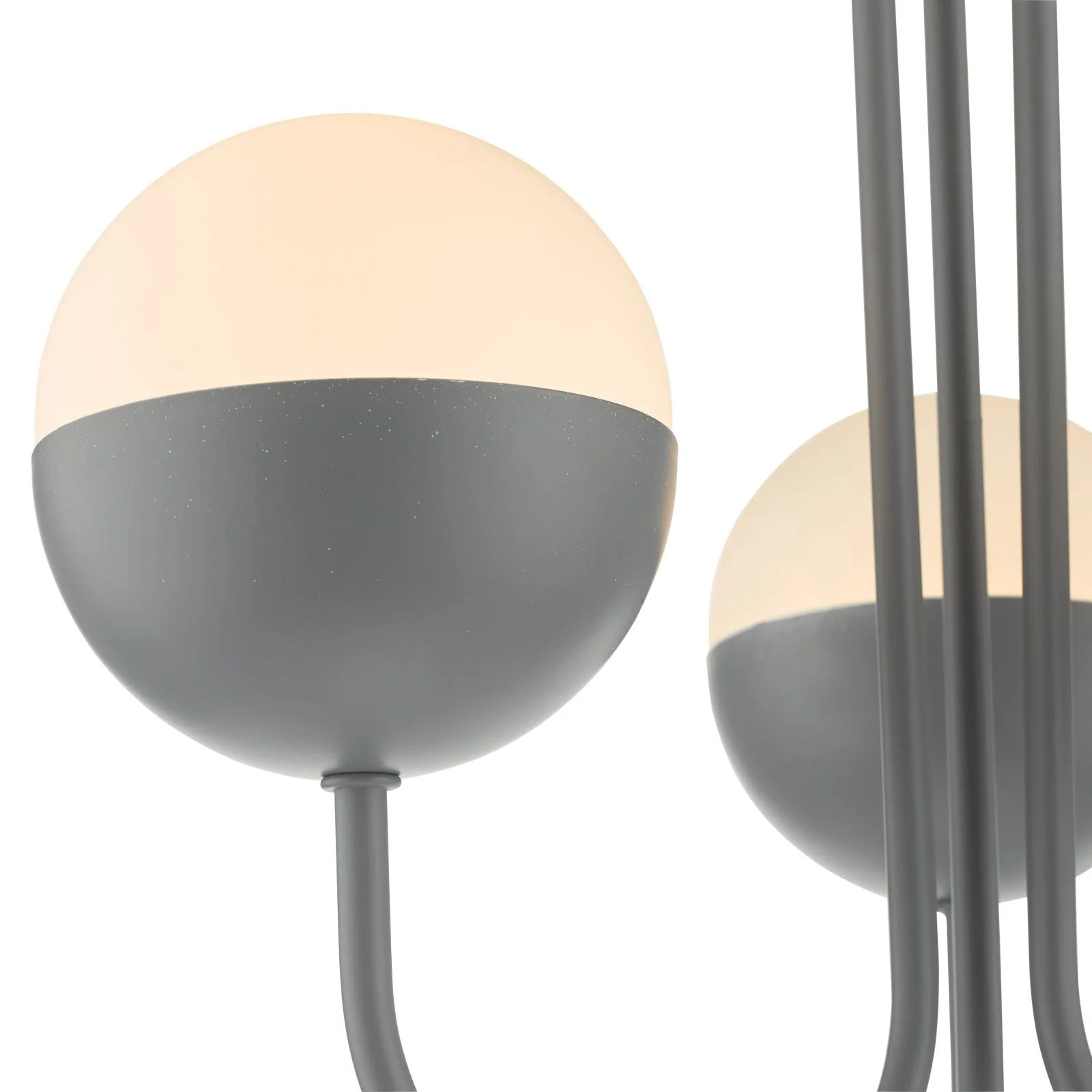 Andre 3 Light Semi Flush Grey Opal Glass - Image 4