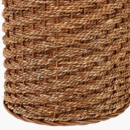 Andros Brown Woven Seagrass Table Lamp - Image 2