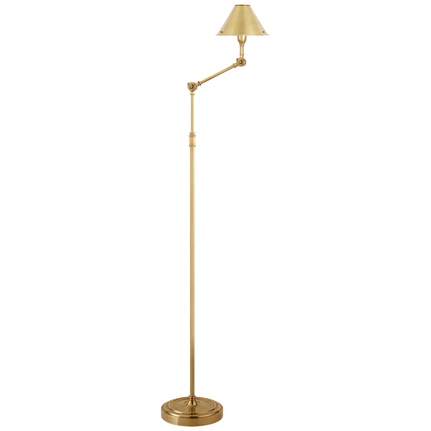 Anette Floor Lamp - Natural Brass/ Polished Nickel - Image 2