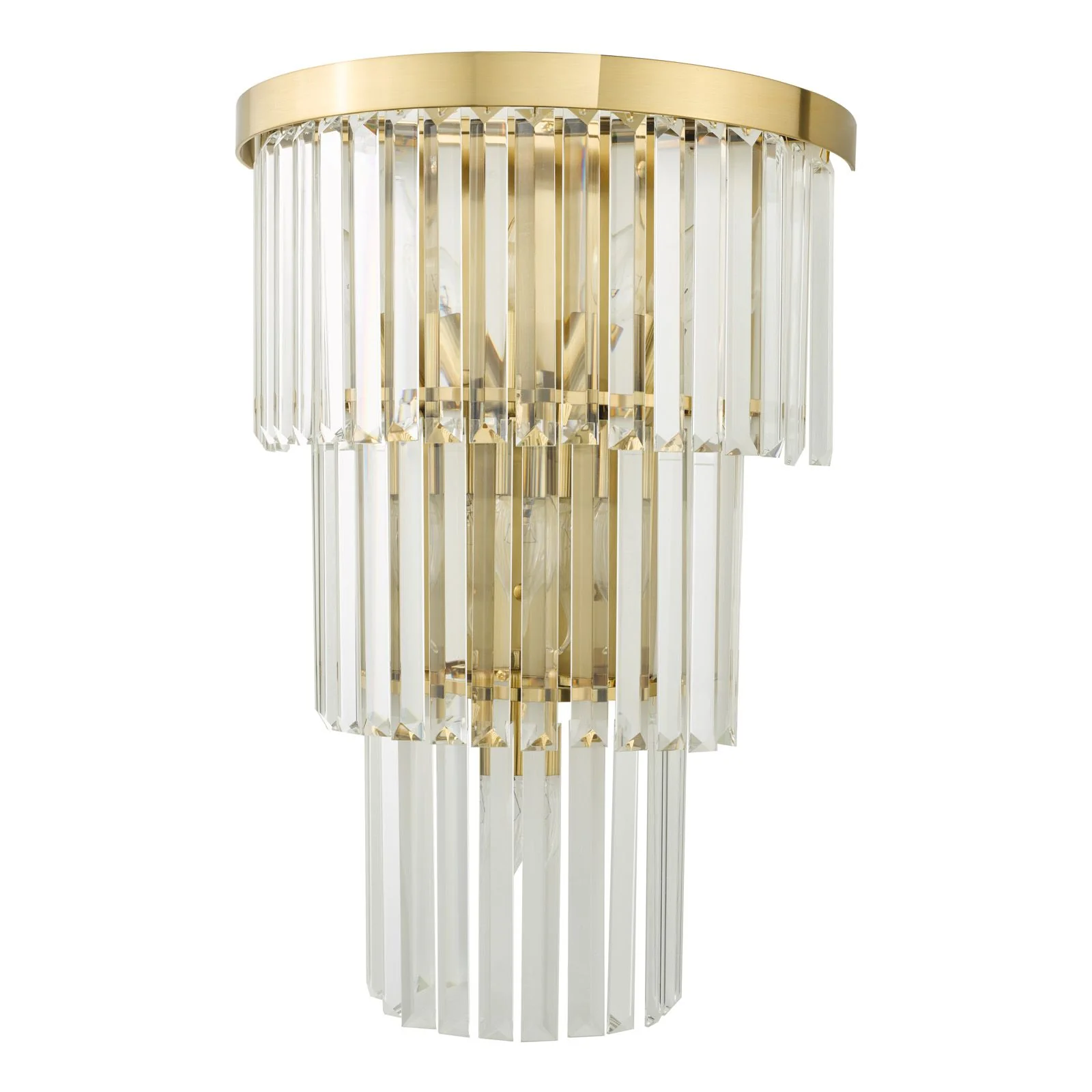 Angel 6 Light Wall Light Crystal and Antique Gold - Image 2