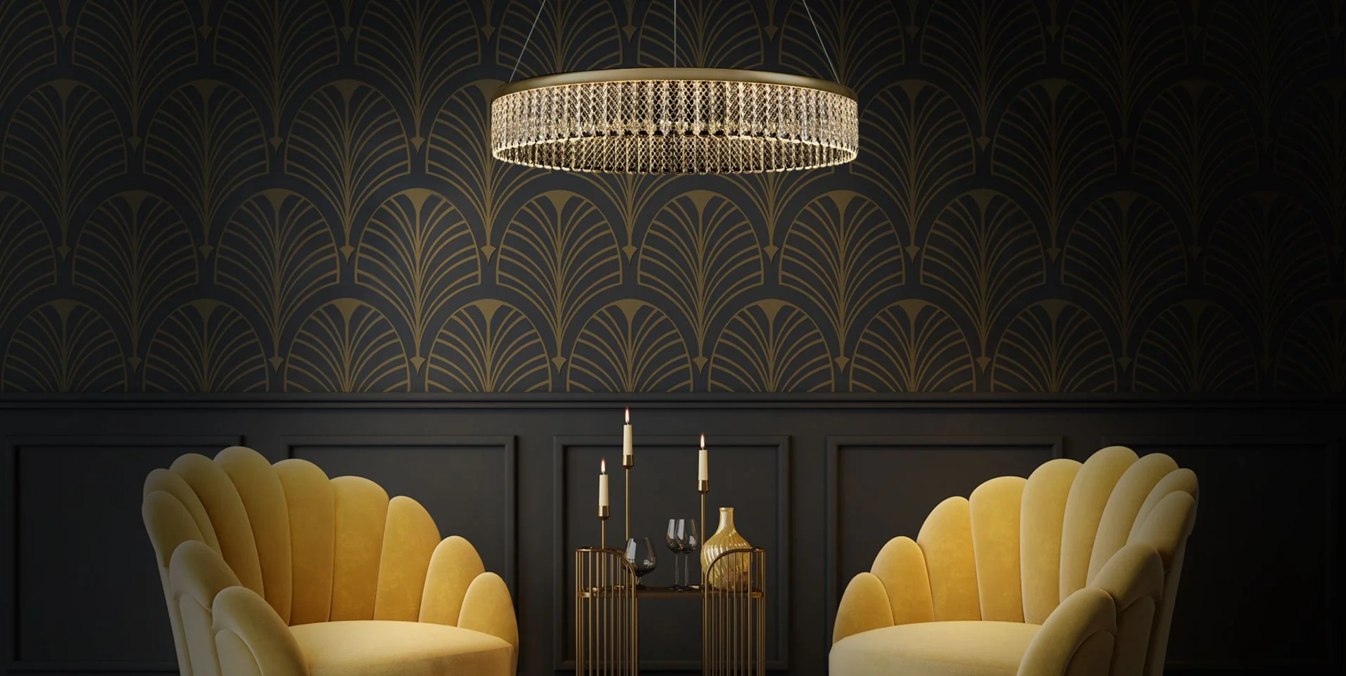Angelica Single / Double Tier LED Pendant - Image 6