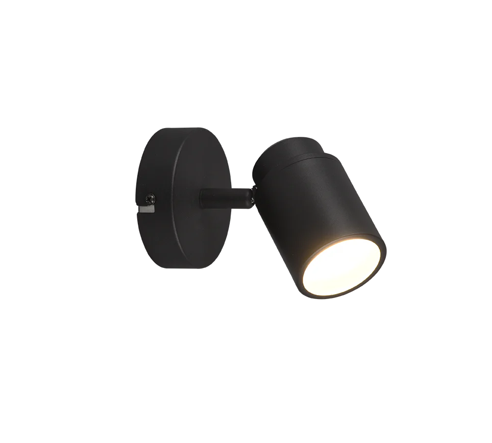 Angelo Wall/Ceiling Spotlight - Chrome/Black - Image 2