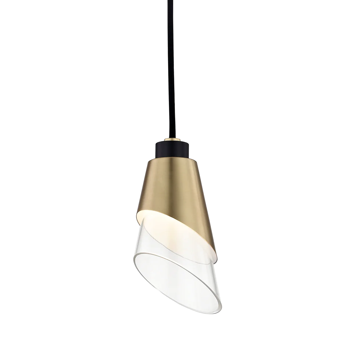 Angie 1Lt Pendant - Brass/Nickel - Image 2