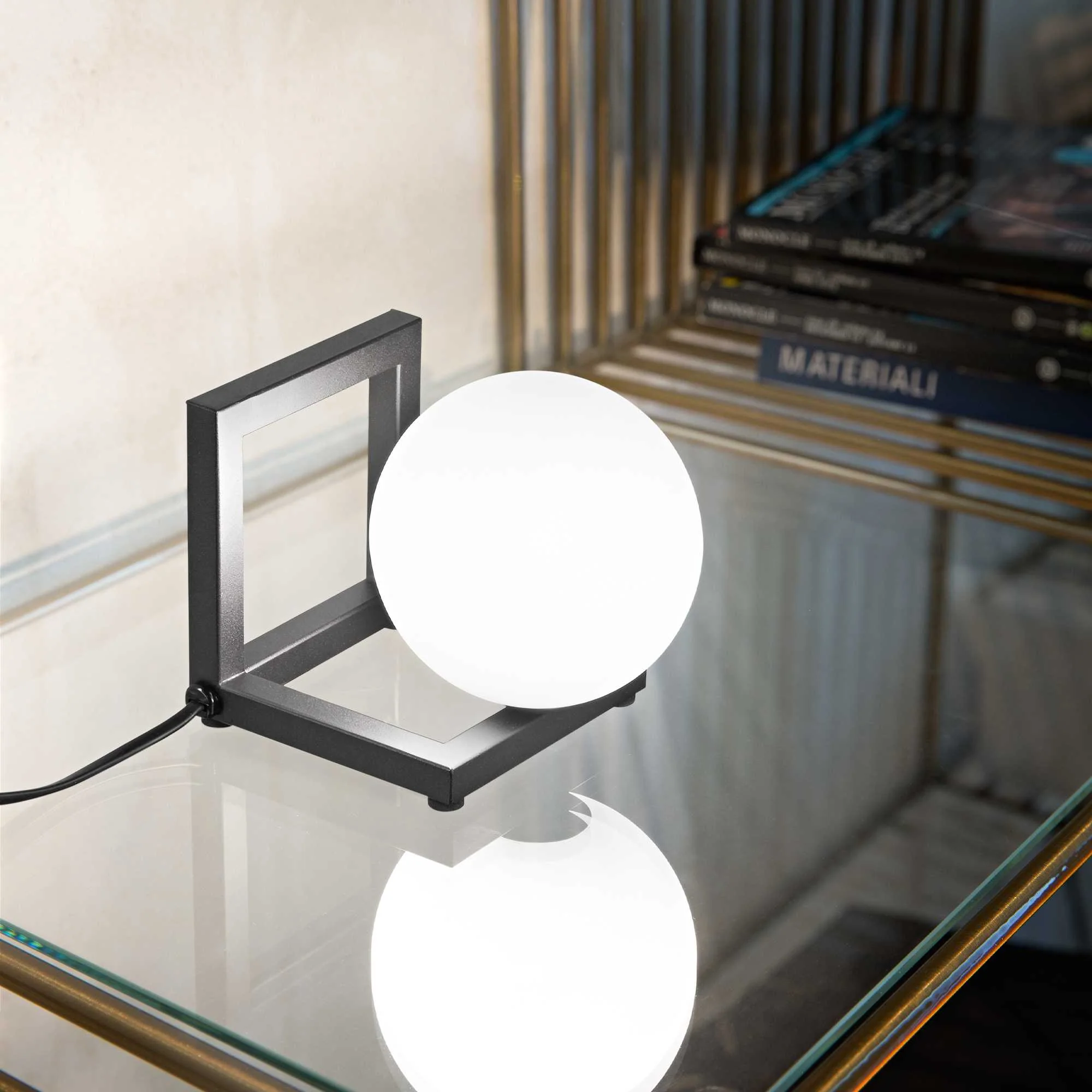 Angolo Table Lamp - Black/Brass Finish - Image 3