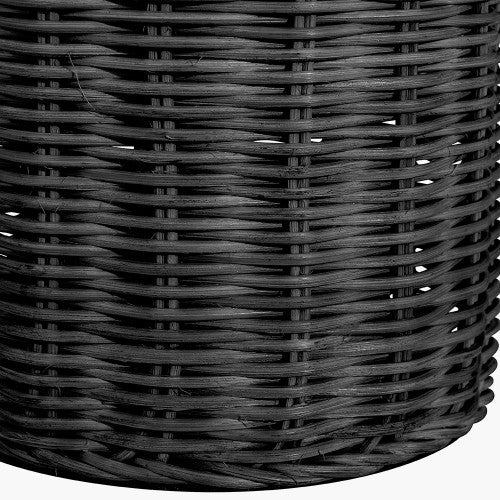 Anika Rattan Bottle Table Lamp- Natural/ Black Finishes - Image 3