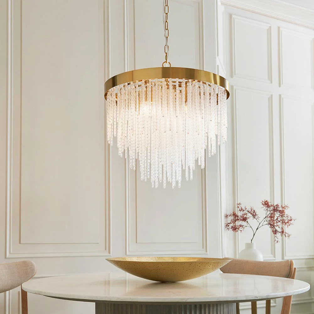 Zafra 5Lt/ 9Lt Ceiling Light- Aged Brass Finishes - Image 4