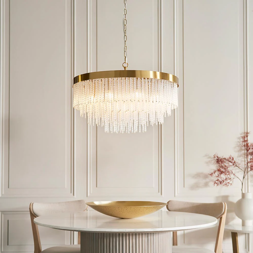 Zafra 5Lt/ 9Lt Ceiling Light- Aged Brass Finishes - Image 7