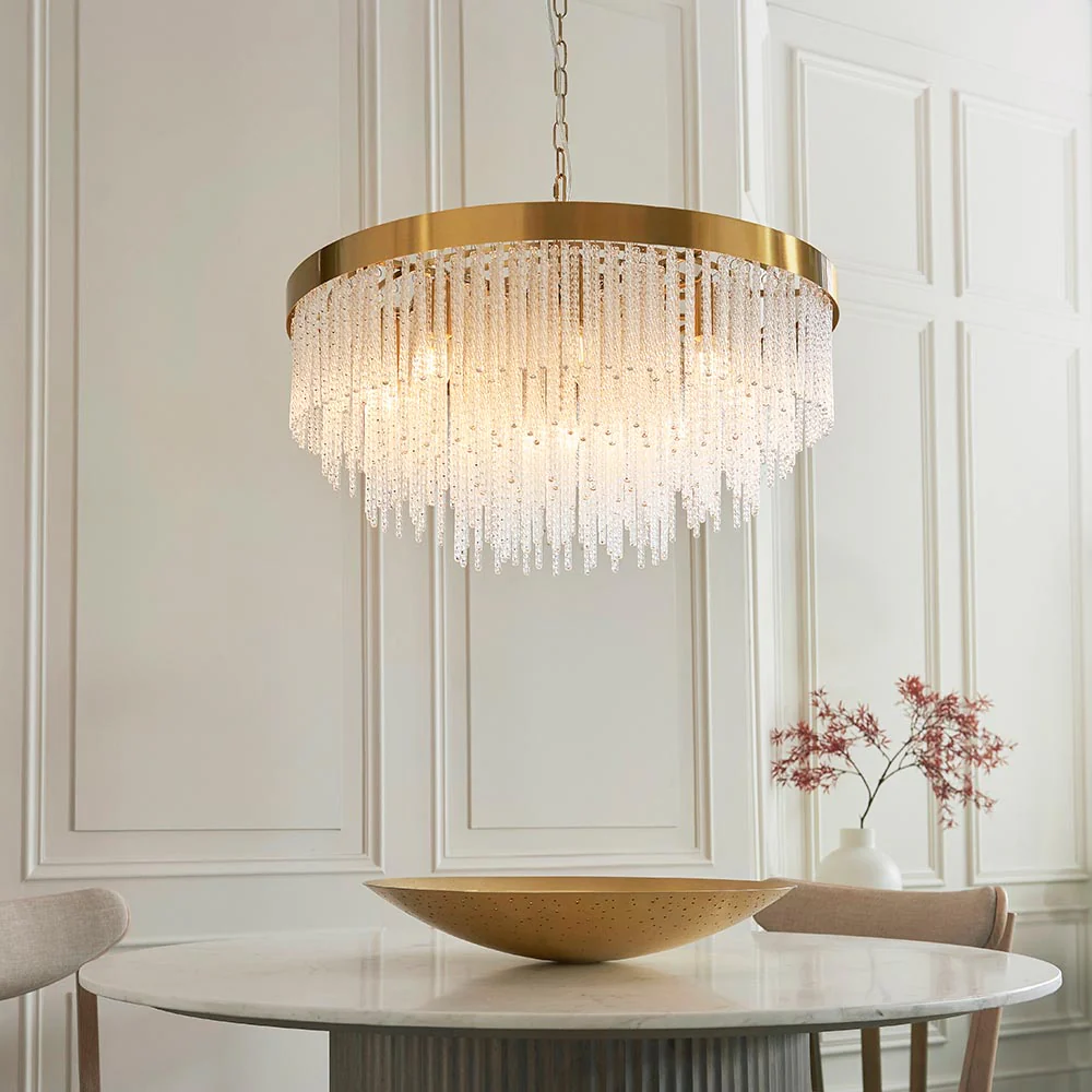 Zafra 5Lt/ 9Lt Ceiling Light- Aged Brass Finishes - Image 8