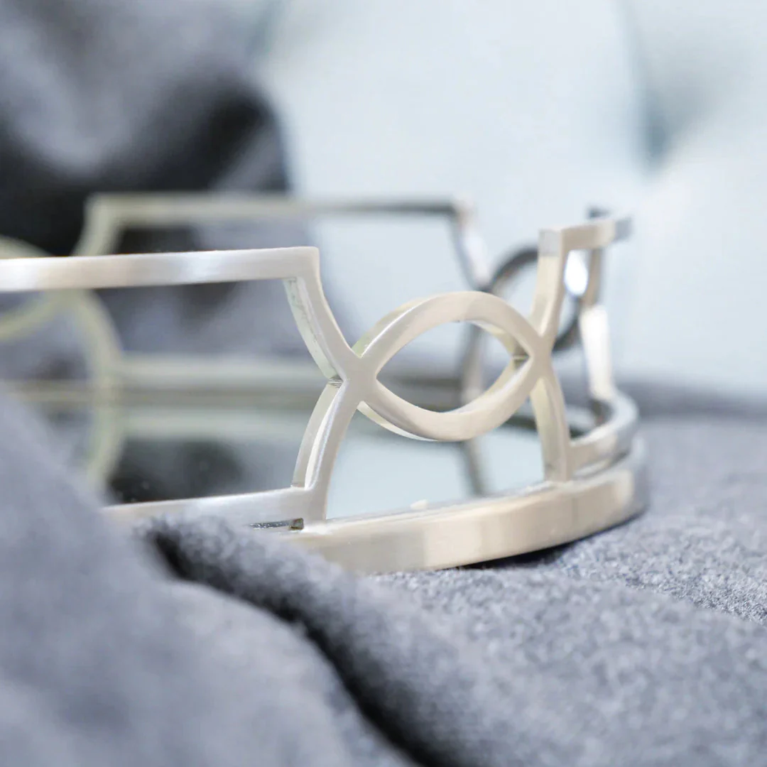 Anna Tray - Chrome & Mirror Finish - Image 3