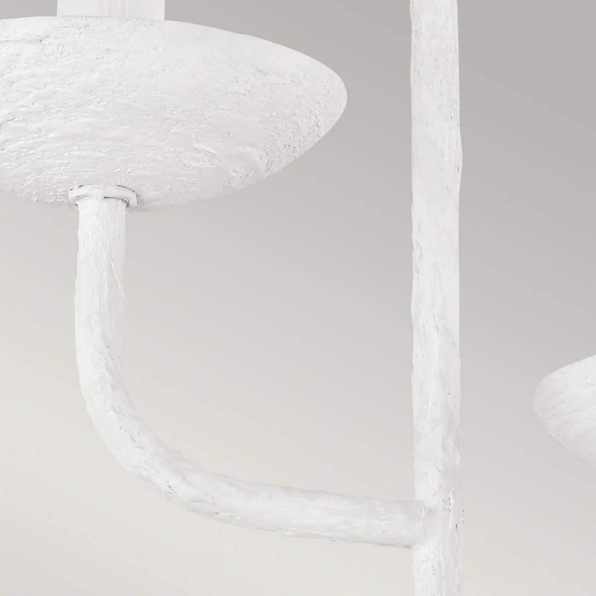 Annie 3 Light Wall Light - Textured Plaster White IP20 E14 - Image 2