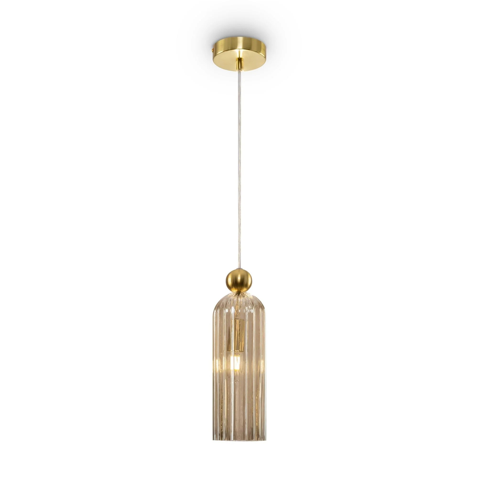 Antic Pendant Lamp - Brass & Grey/Brass & Cognac/Brass & White Finish - Image 4