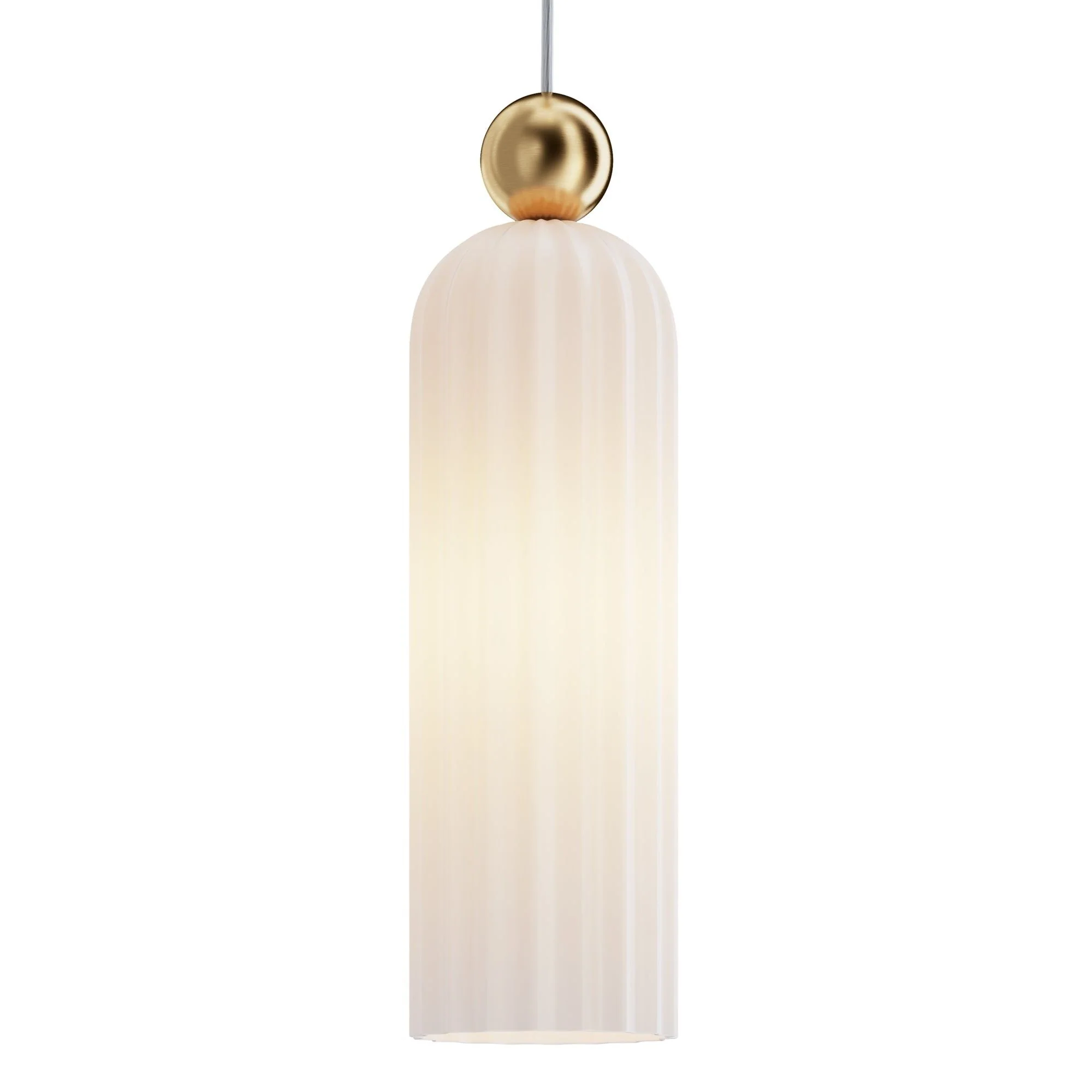 Antic Pendant Lamp - Brass & Grey/Brass & Cognac/Brass & White Finish - Image 8