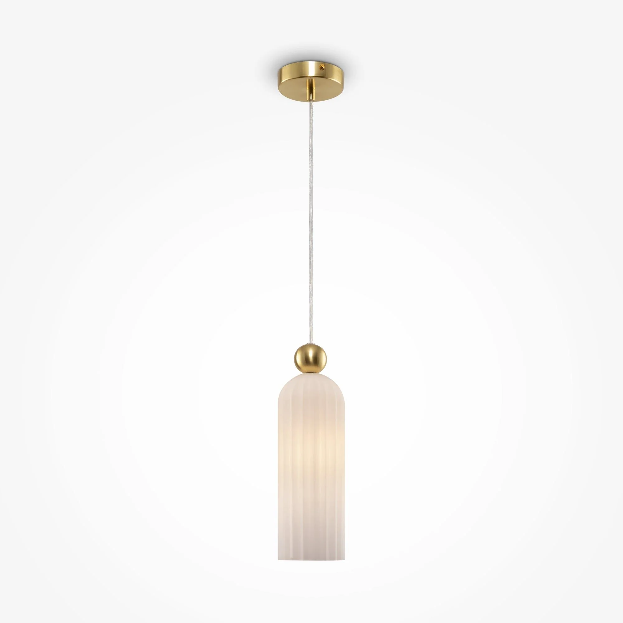 Antic Pendant Lamp - Brass & Grey/Brass & Cognac/Brass & White Finish - Image 9