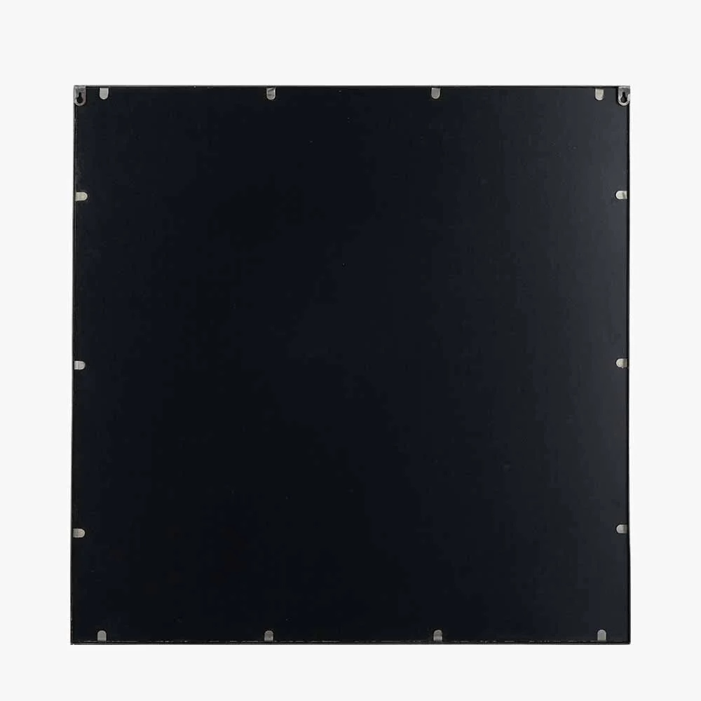 Antique Bronze Metal Square Wall Mirror - Image 5