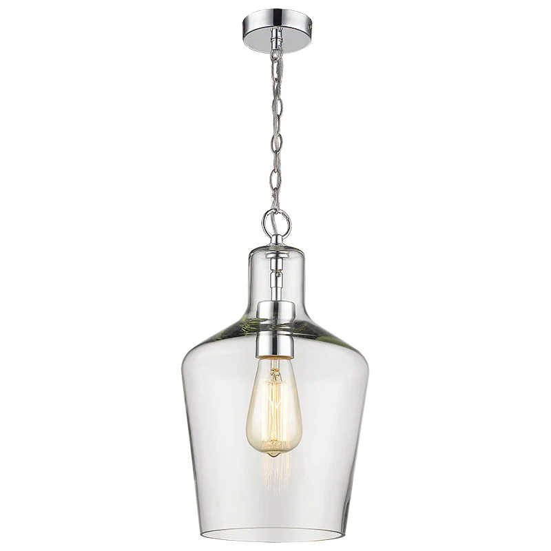 Antique Style 1Lt Pendant - Polished Chrome/ Copper - Image 5